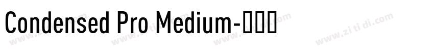 Condensed Pro Medium字体转换